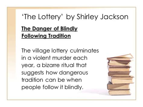 the lottery conflict|the lottery quotes about tradition.
